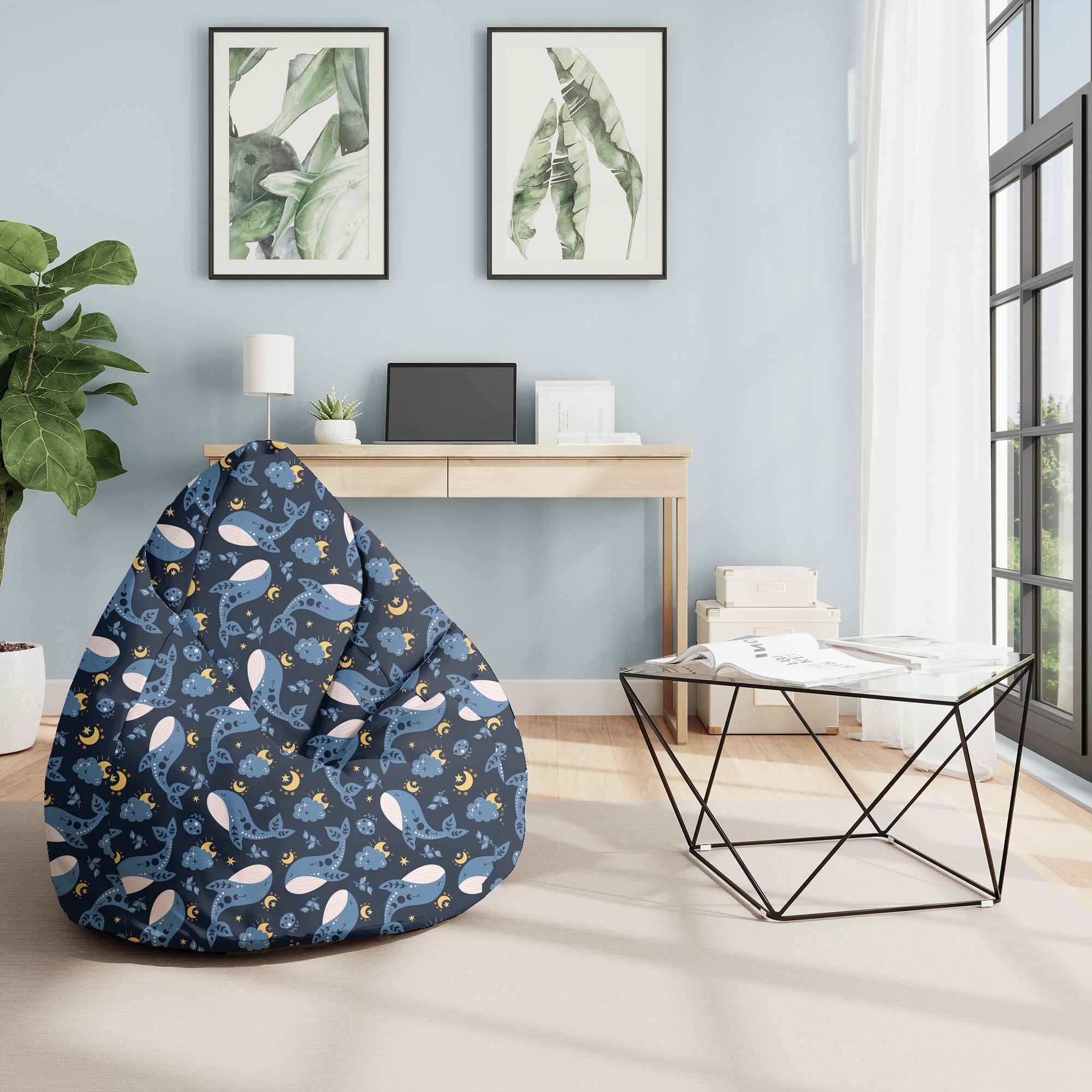 Puf Pearshape Whales-M-Velvet