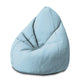 Sedací vak Pearshape Biela bodka na modrom-M-Velvet