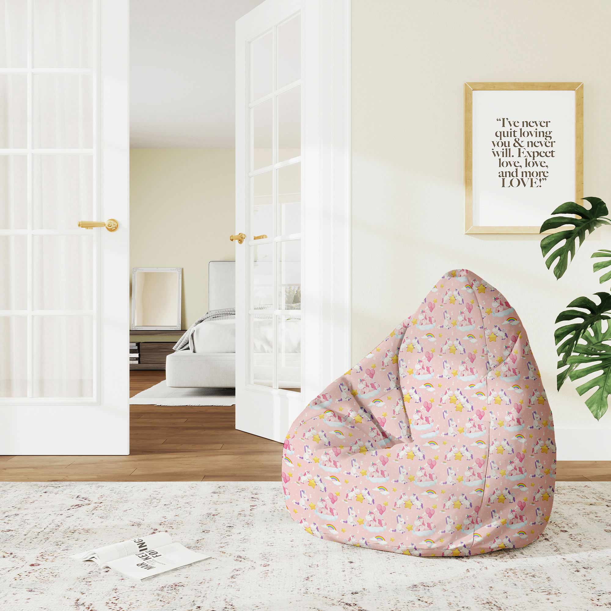 Puf Pearshape Unicorn Have Fun-M-Velvet