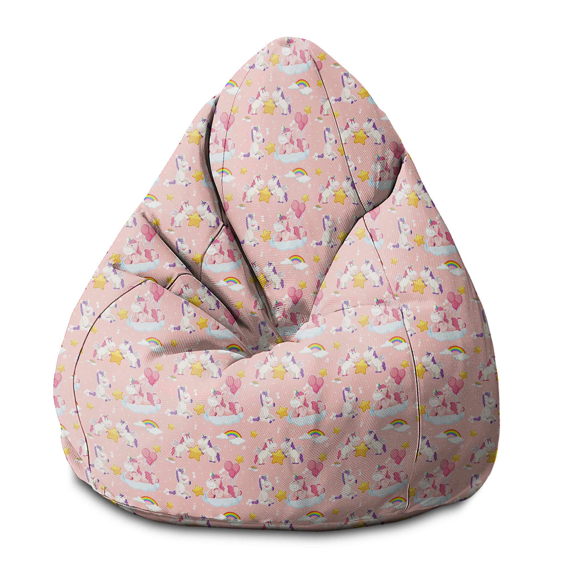 Puf Pearshape Unicorn Have Fun-S-Velvet