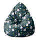 Puf Pearshape Swan Lake-S-Velvet