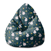 Puf Pearshape Swan Lake