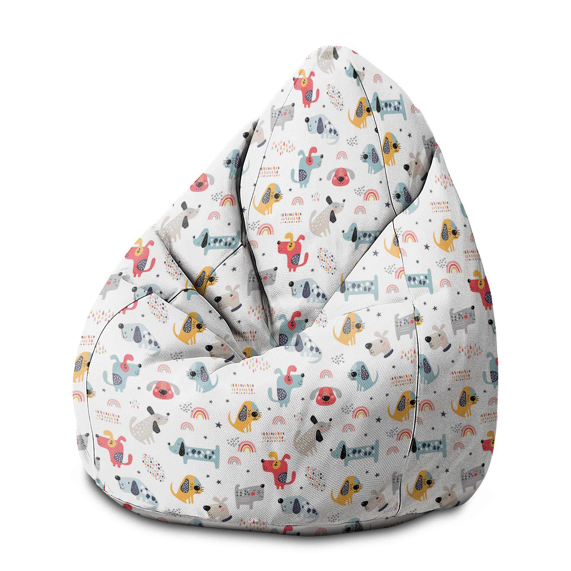 Puf Pearshape Rainbow a Dog-M-Velvet