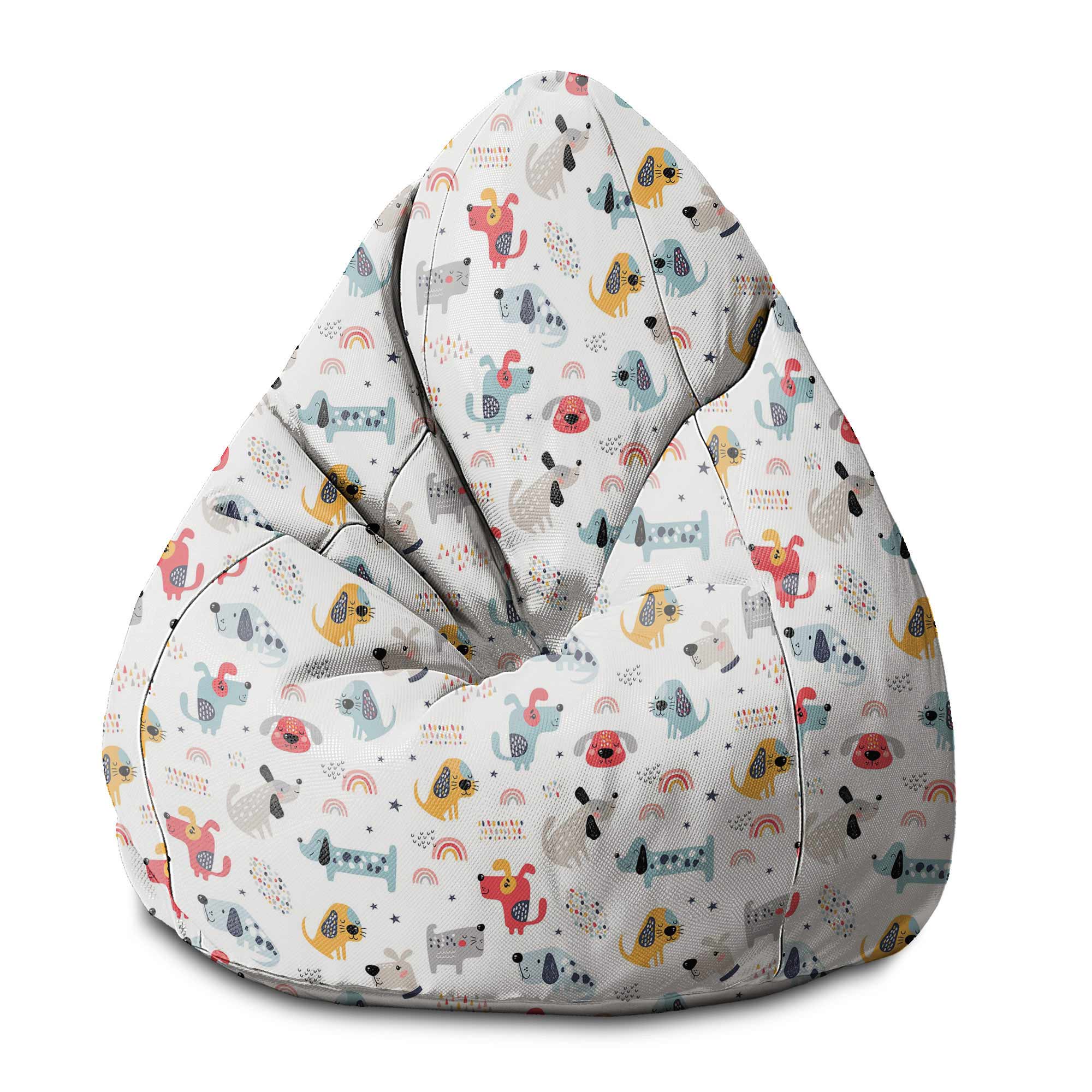 Puf Pearshape Rainbow and Dog-S-Oxford