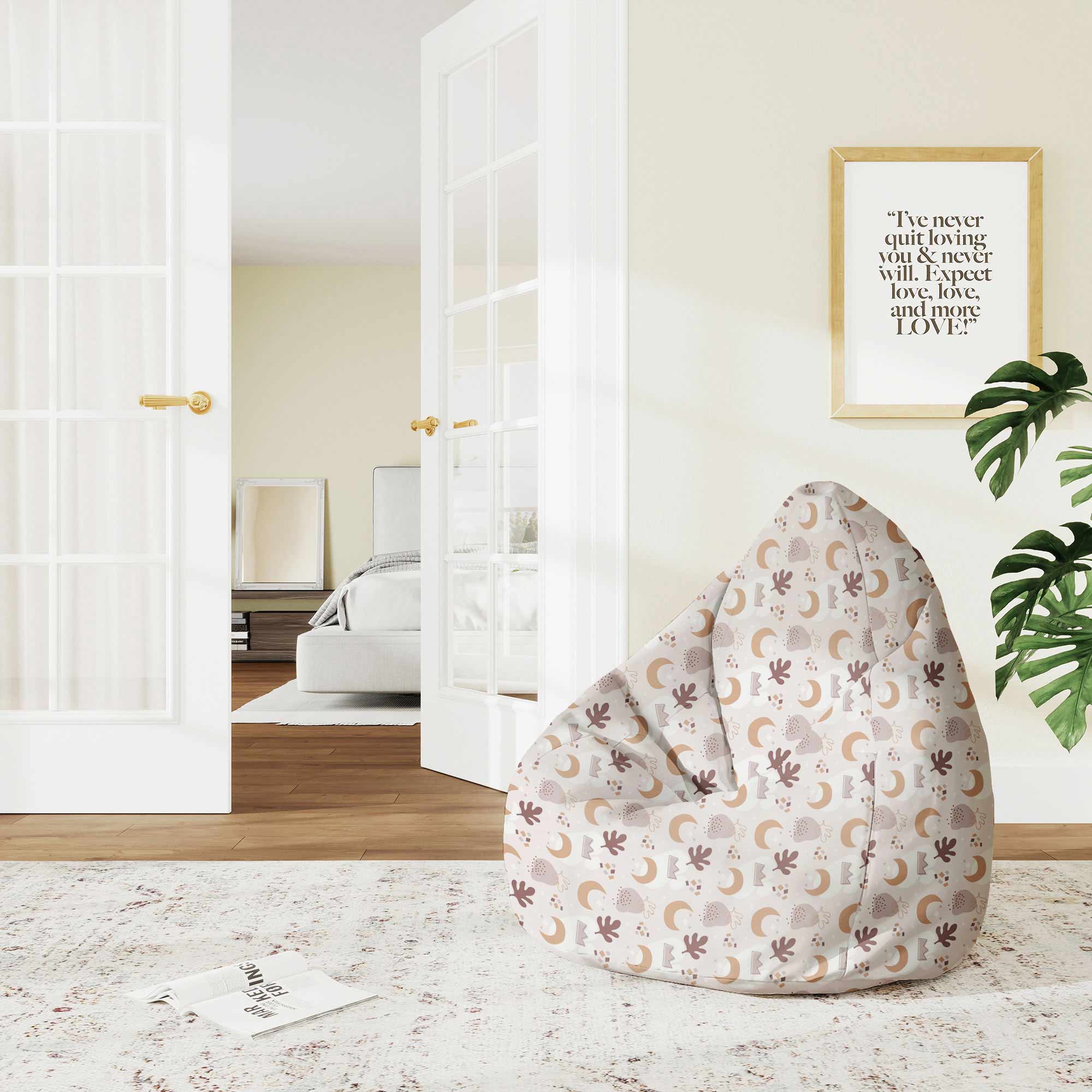 Puf Pearshape Abstract Doodle Baby Pattern-M-Oxford