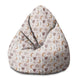 Sedací vak Pearshape Abstract Doodle Baby Pattern-S-Velvet