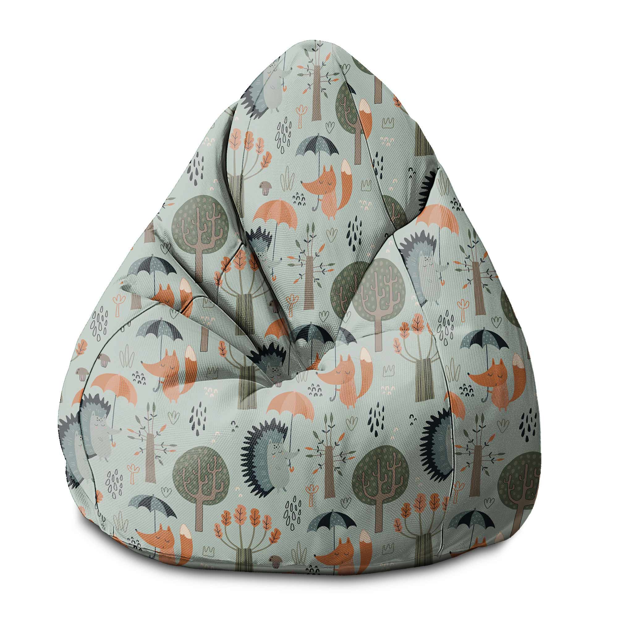 Puf Pearshape Autumn Forest