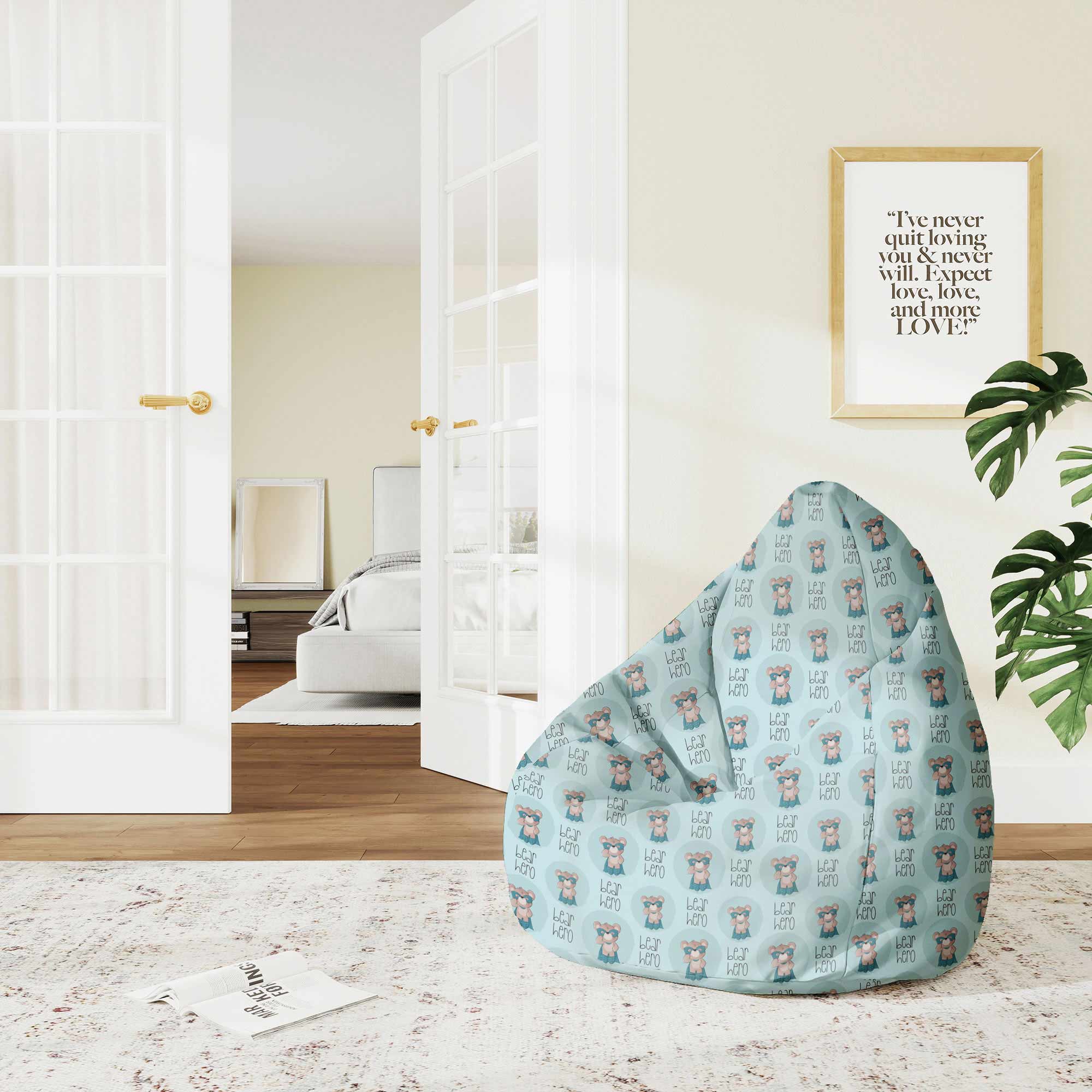 Puf Pearshape Bear Hero-M-Oxford