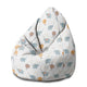 Puf Birnenform Blauer Elefant-M-Samt