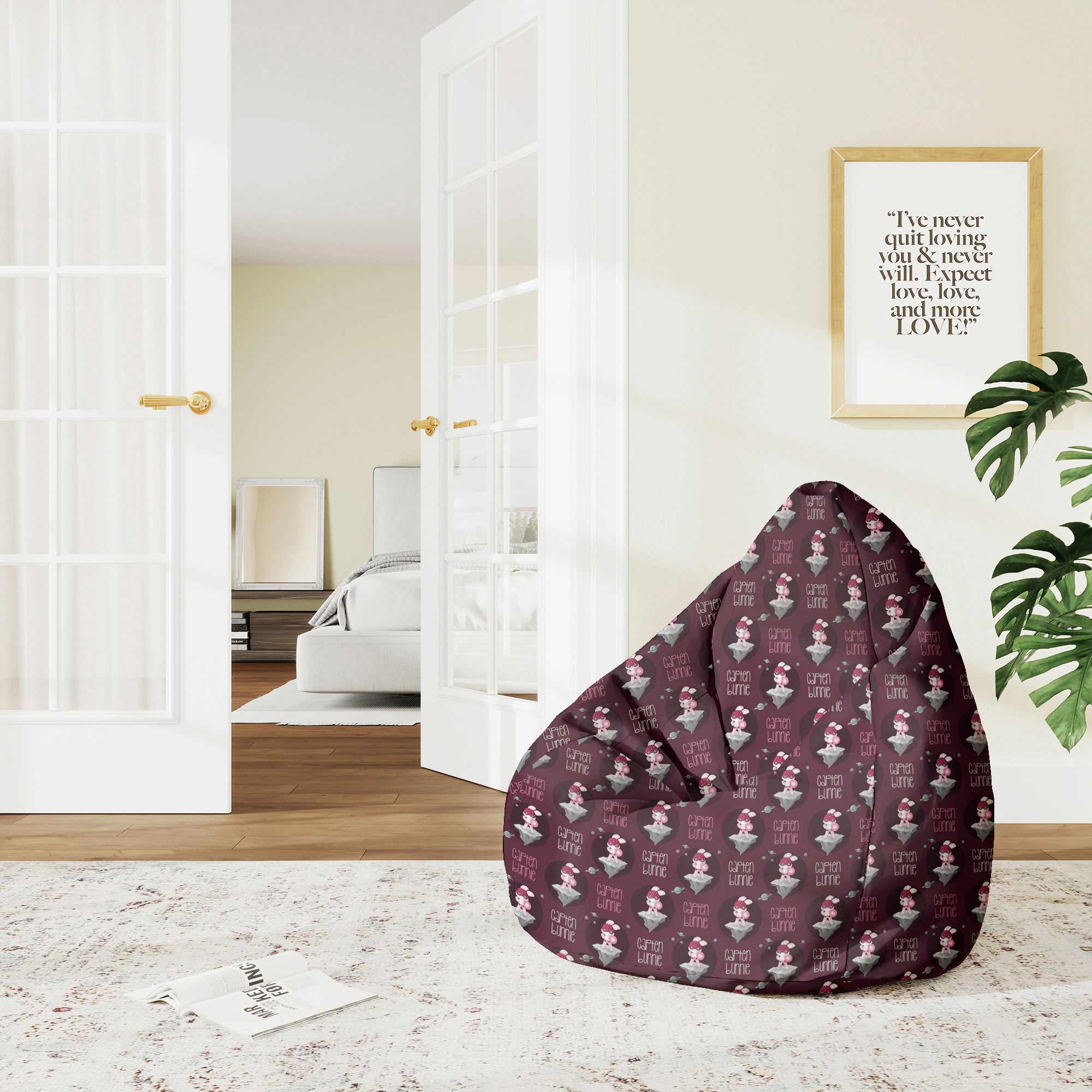 Puf Pearshape Capten Bunny-M-Velvet