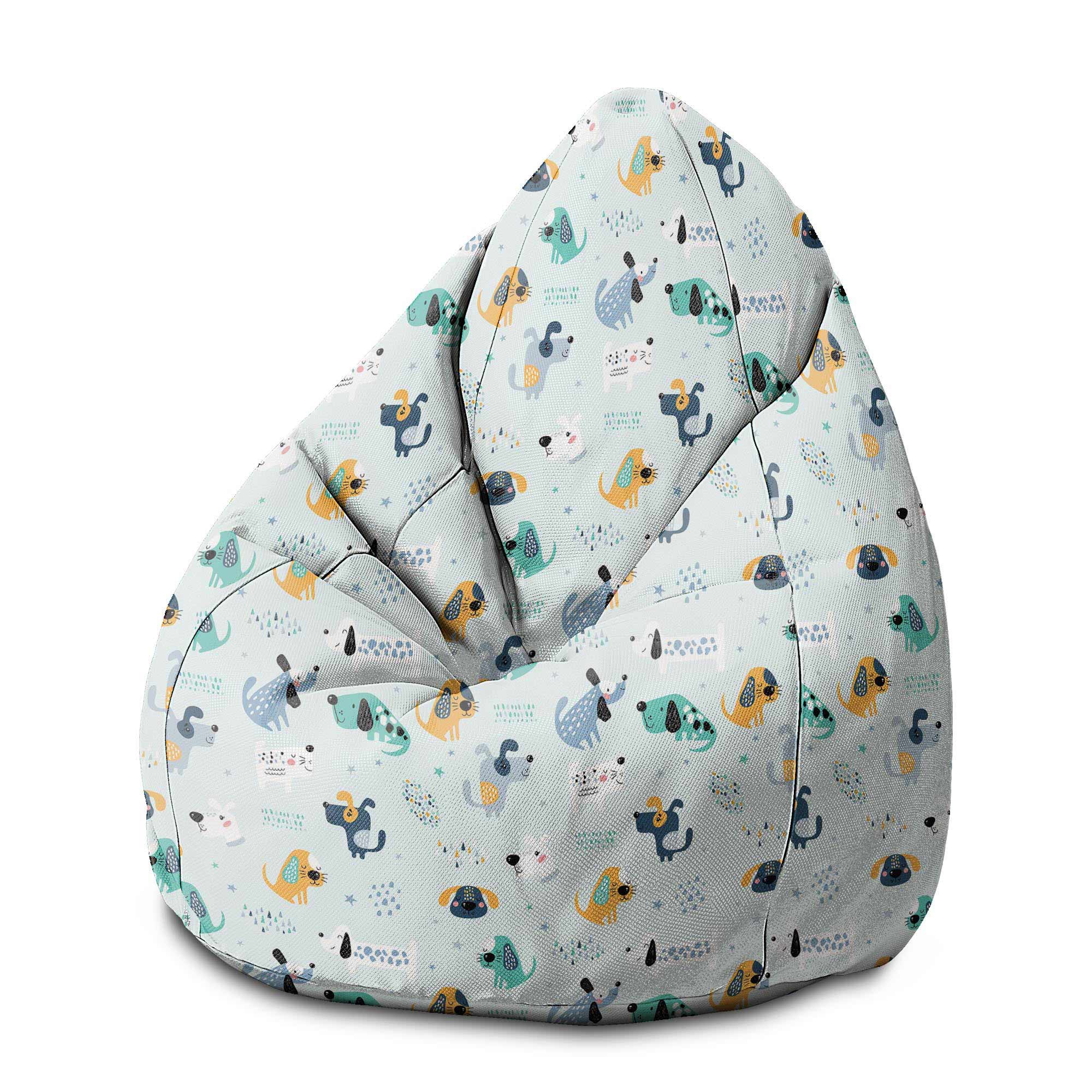 Puf Pearshape Kreslený Barevní Psi-M-Velvet