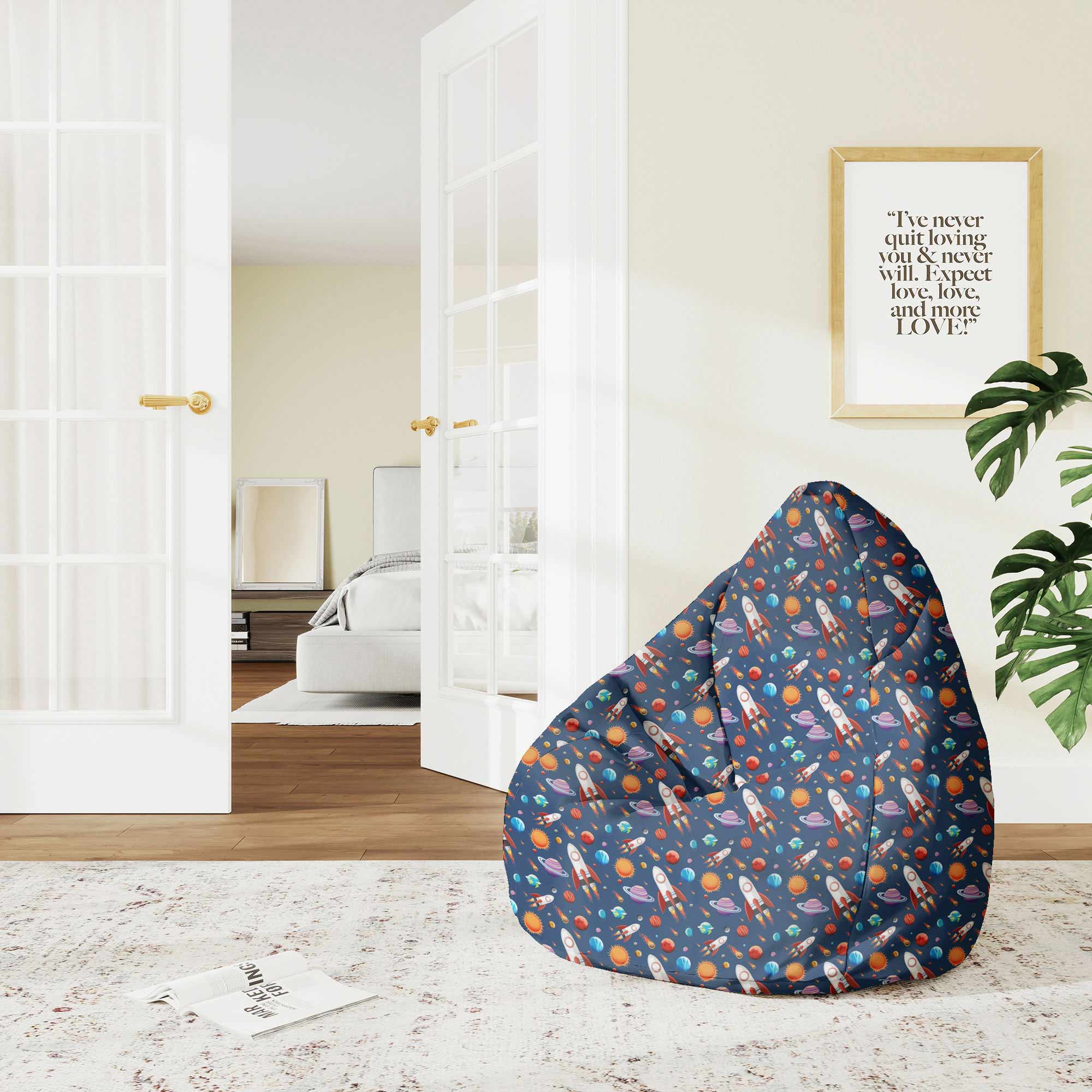 Pear-shaped Pouf Cosmos-M-Oxford