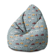 Puf Pearshape Colorful Cars-M-Velvet