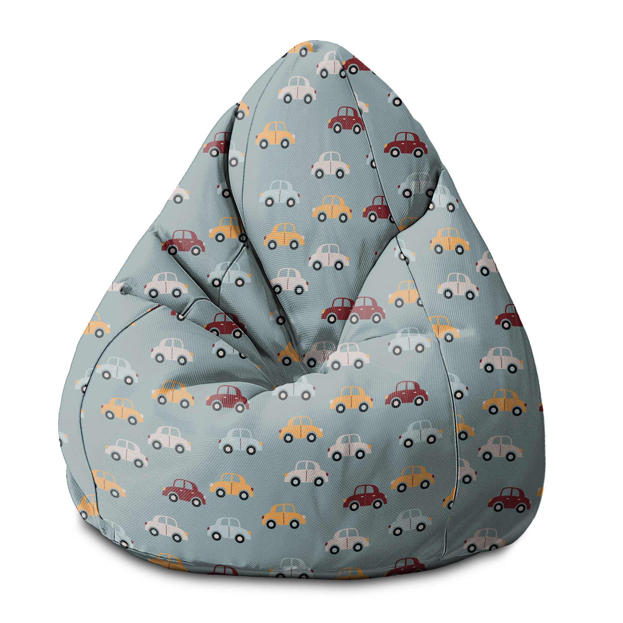 Puf Pearshape Colorful Cars