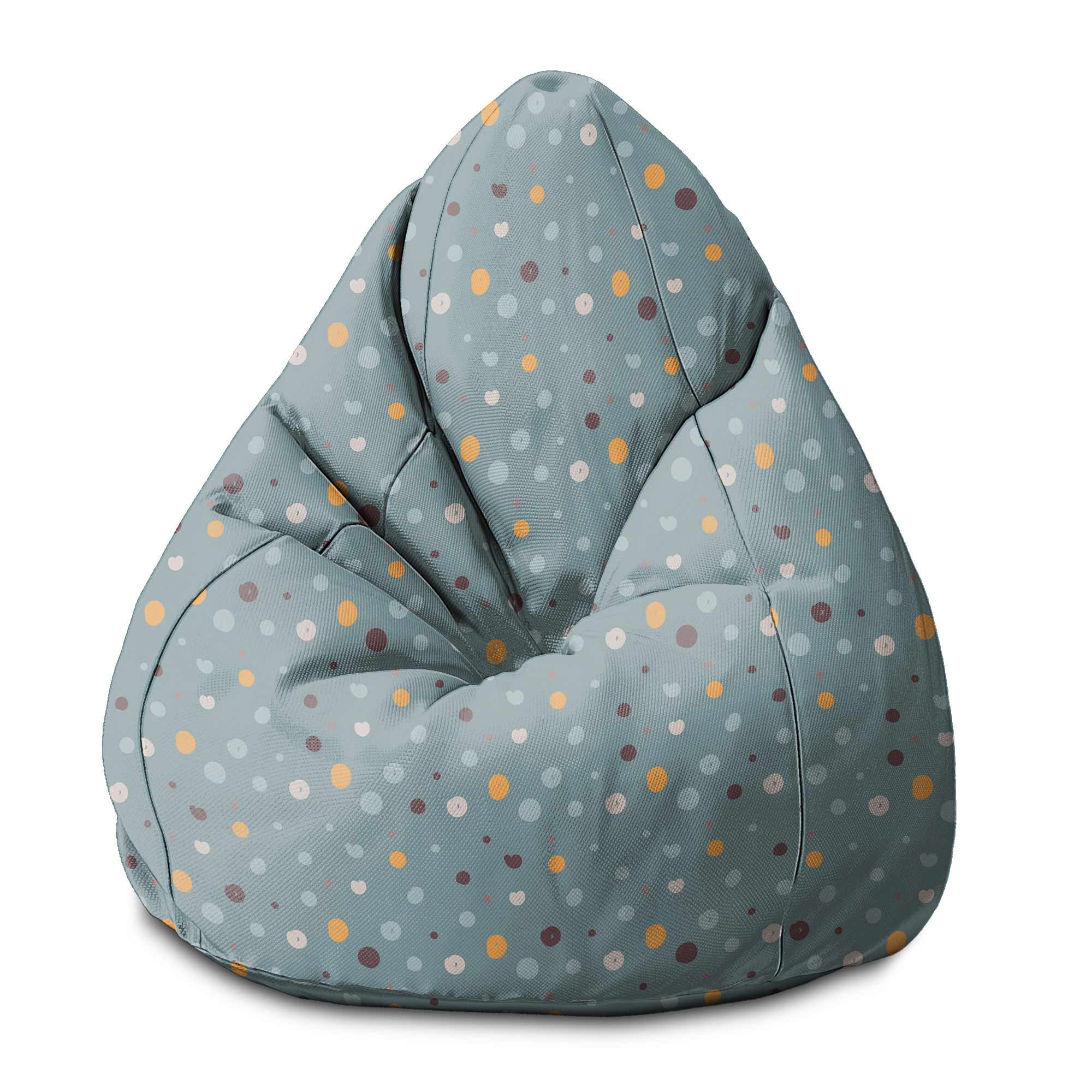 Puf Pearshape Colorful Dots-S-Velvet