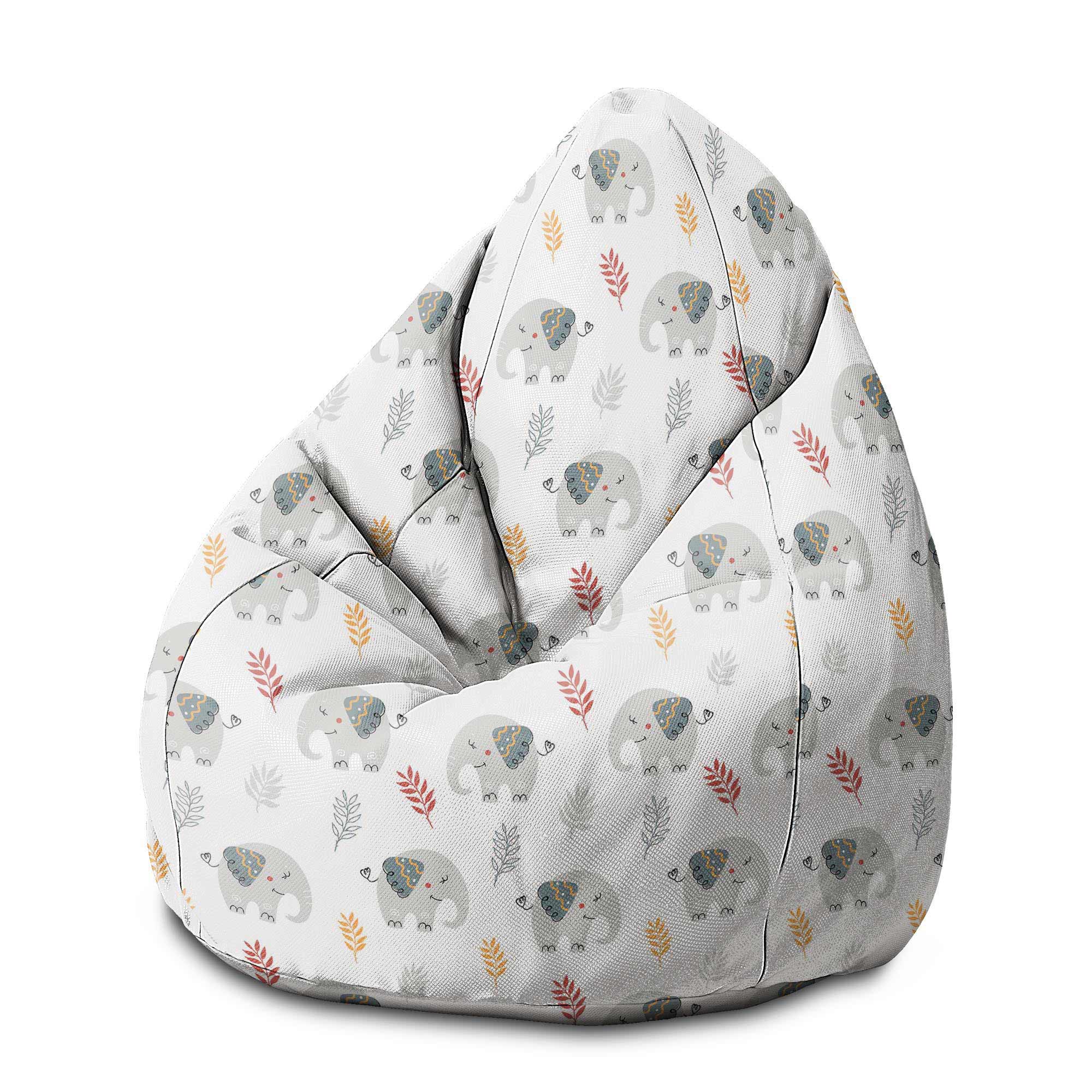 Puf Pearshape Cute Elephant-M-Oxford