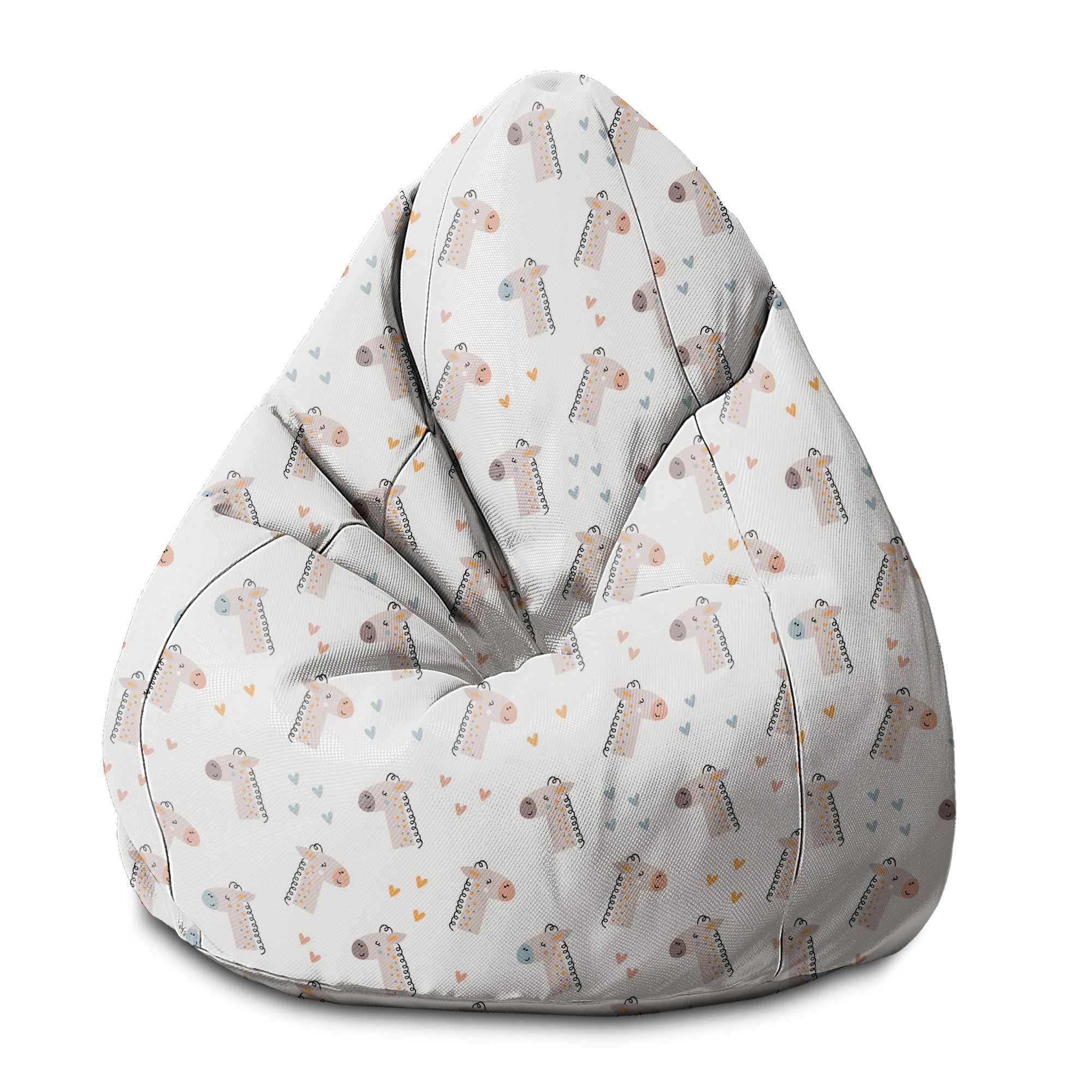 Puf Pearshape Cute Giraffe-S-Velvet