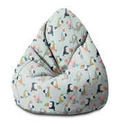 Puf Pearshape Cute Parrots-S-Oxford