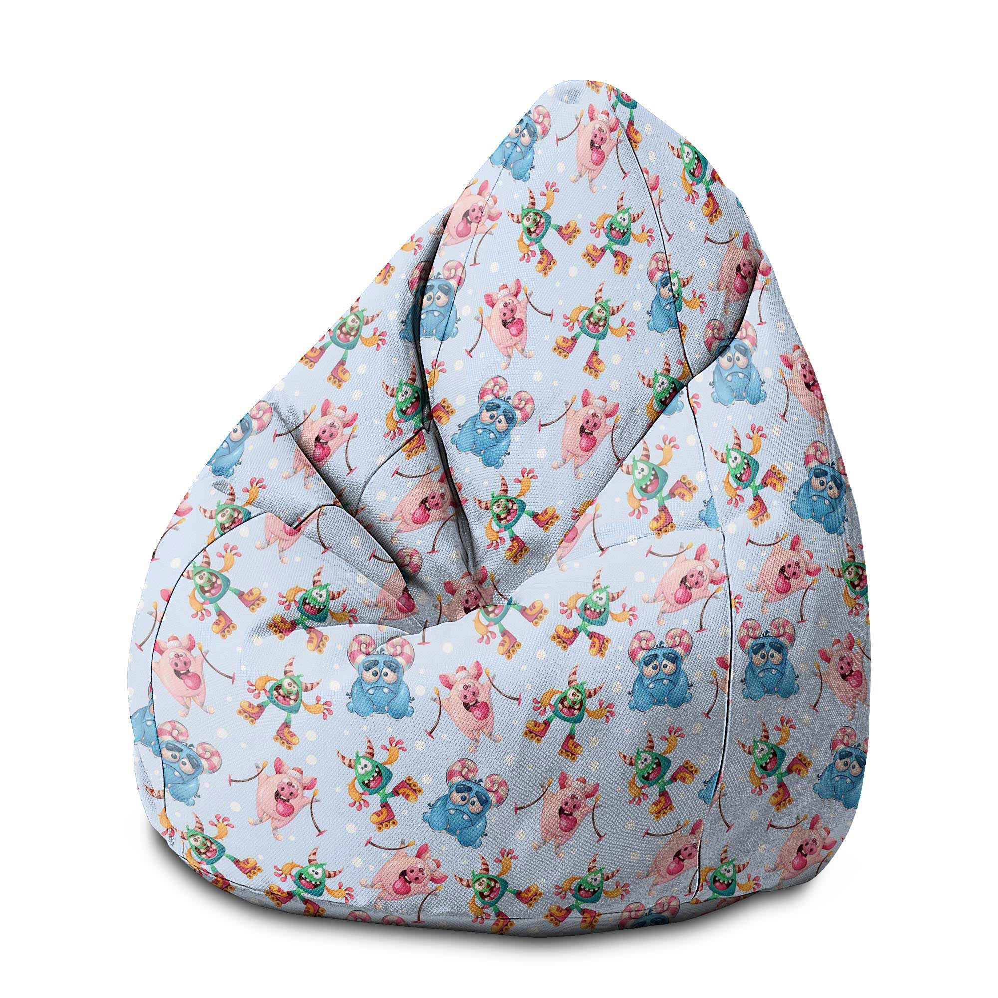 Puf Birnenform Lustige Monster-M-Oxford