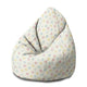 Pearshape Pastel Spots-M Velvet Pouf