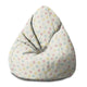 Pearshape Pastel Spots-S Velvet Pouf