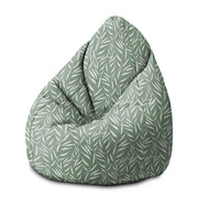 Pearshape Abstract Brush Leaves-M Velvet Pouf