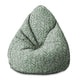 Pearshape Abstract Brush Leaves-S Oxford Pouf