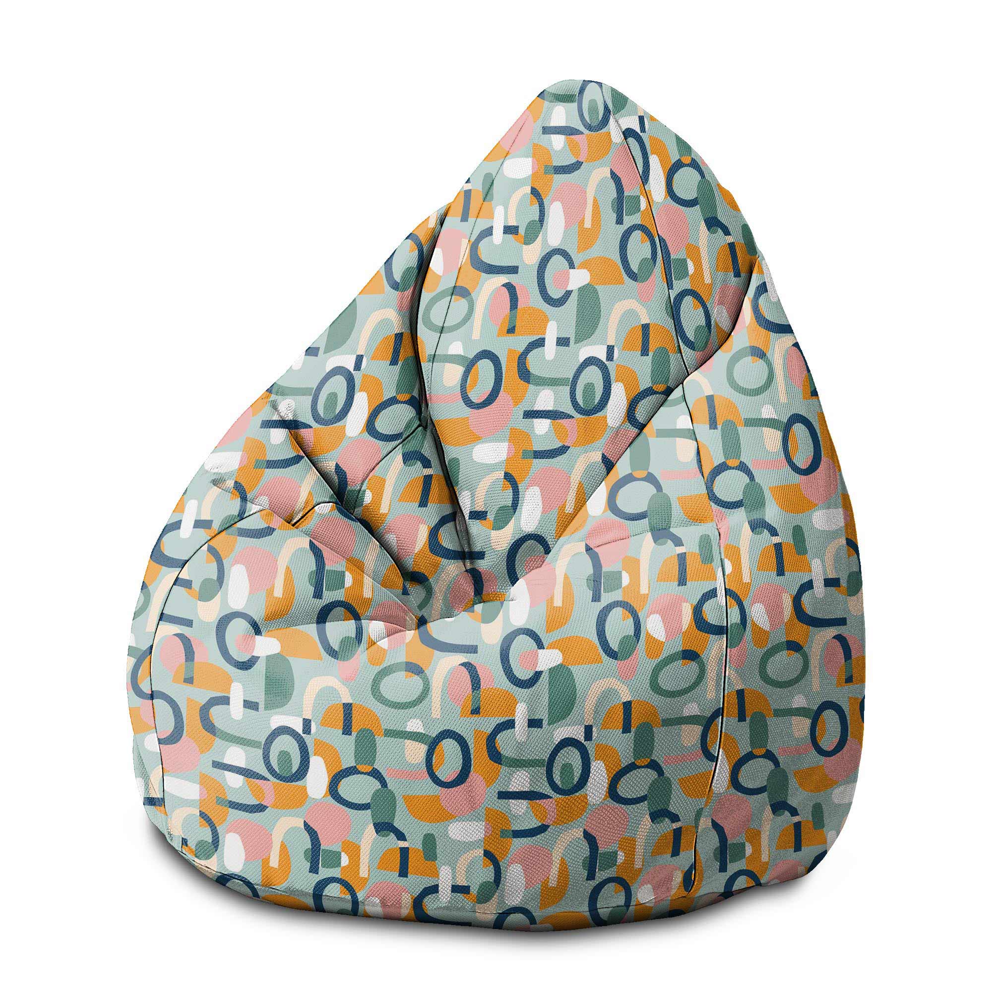Puf Pearshape Abstract Cut Out-M-Oxford