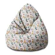 Puf Pearshape Abstract Faces-S-Oxford