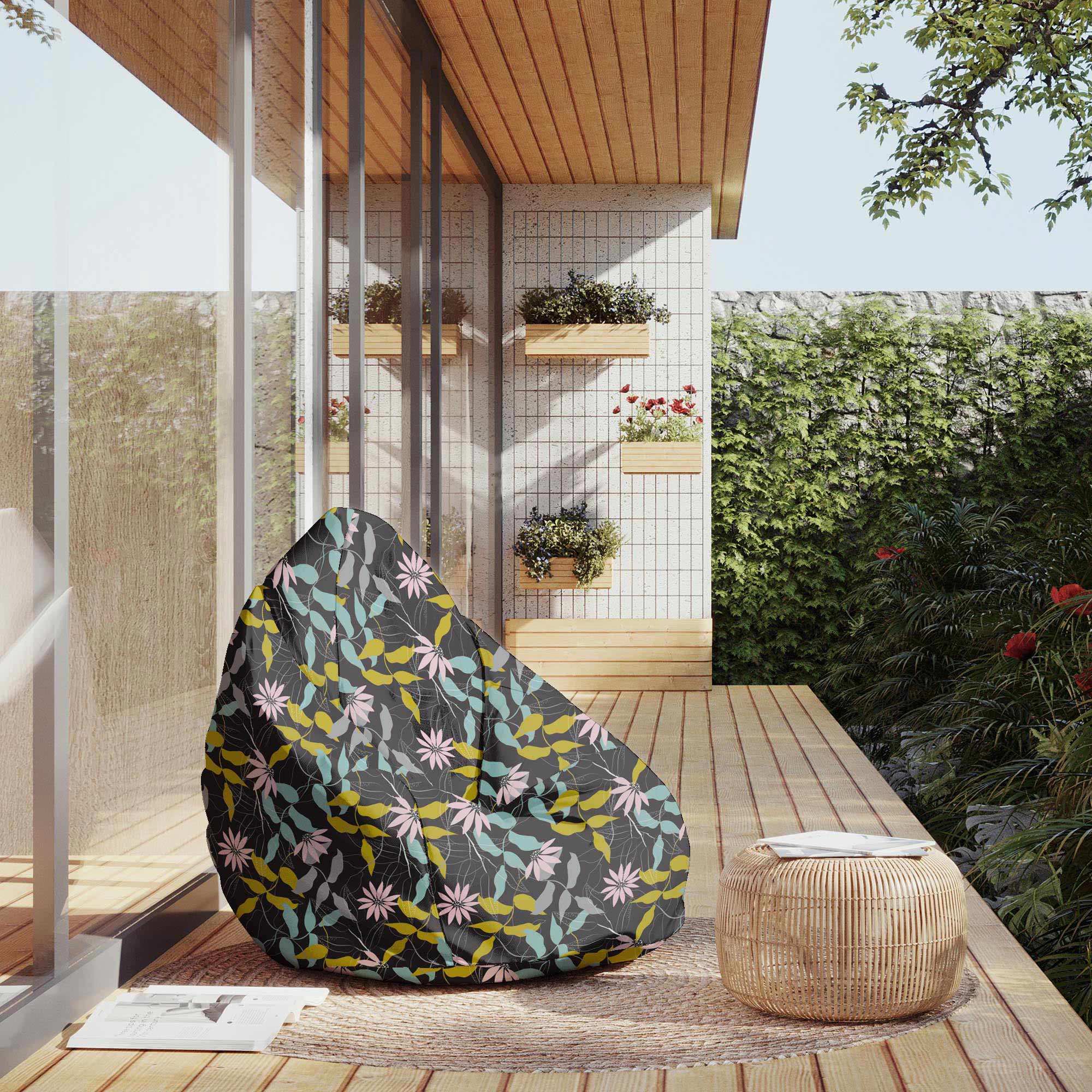 Puf Pearshape Garden Sketch-M-Oxford