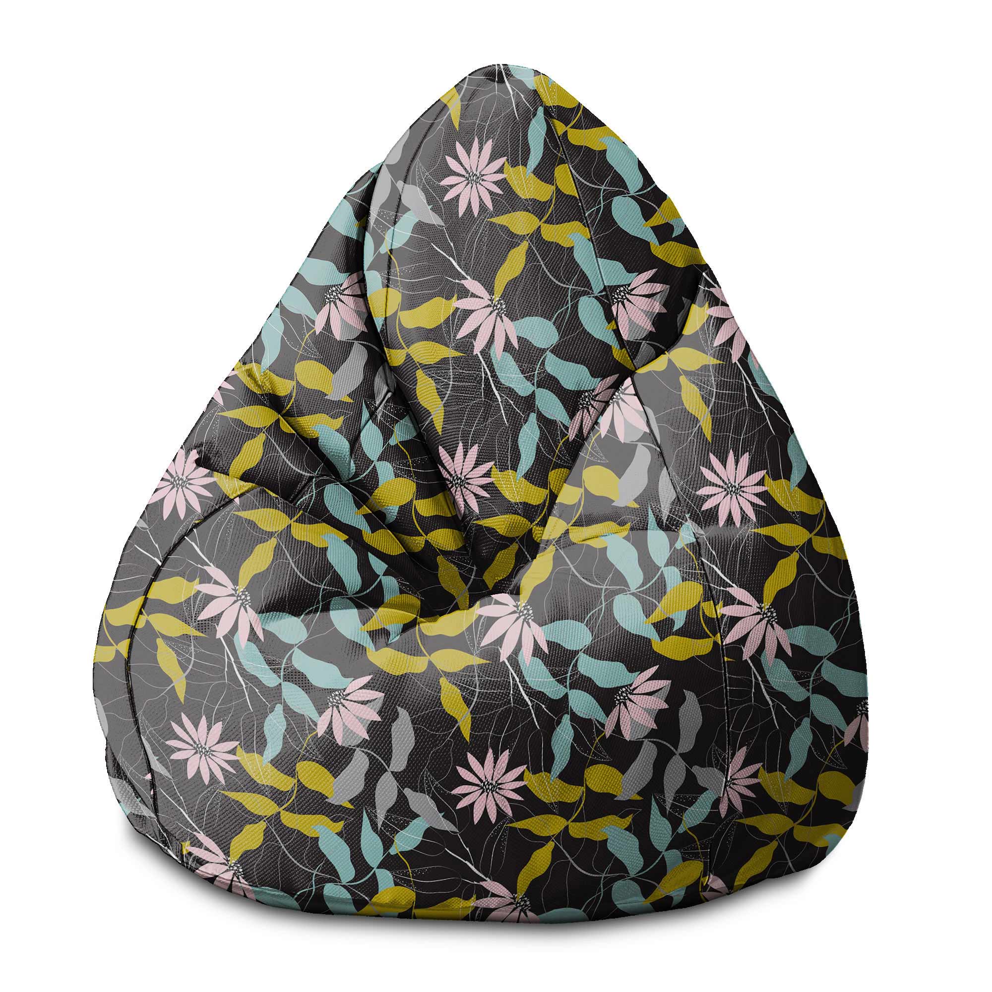 Puf Pearshape Garden Sketch-S-Velvet