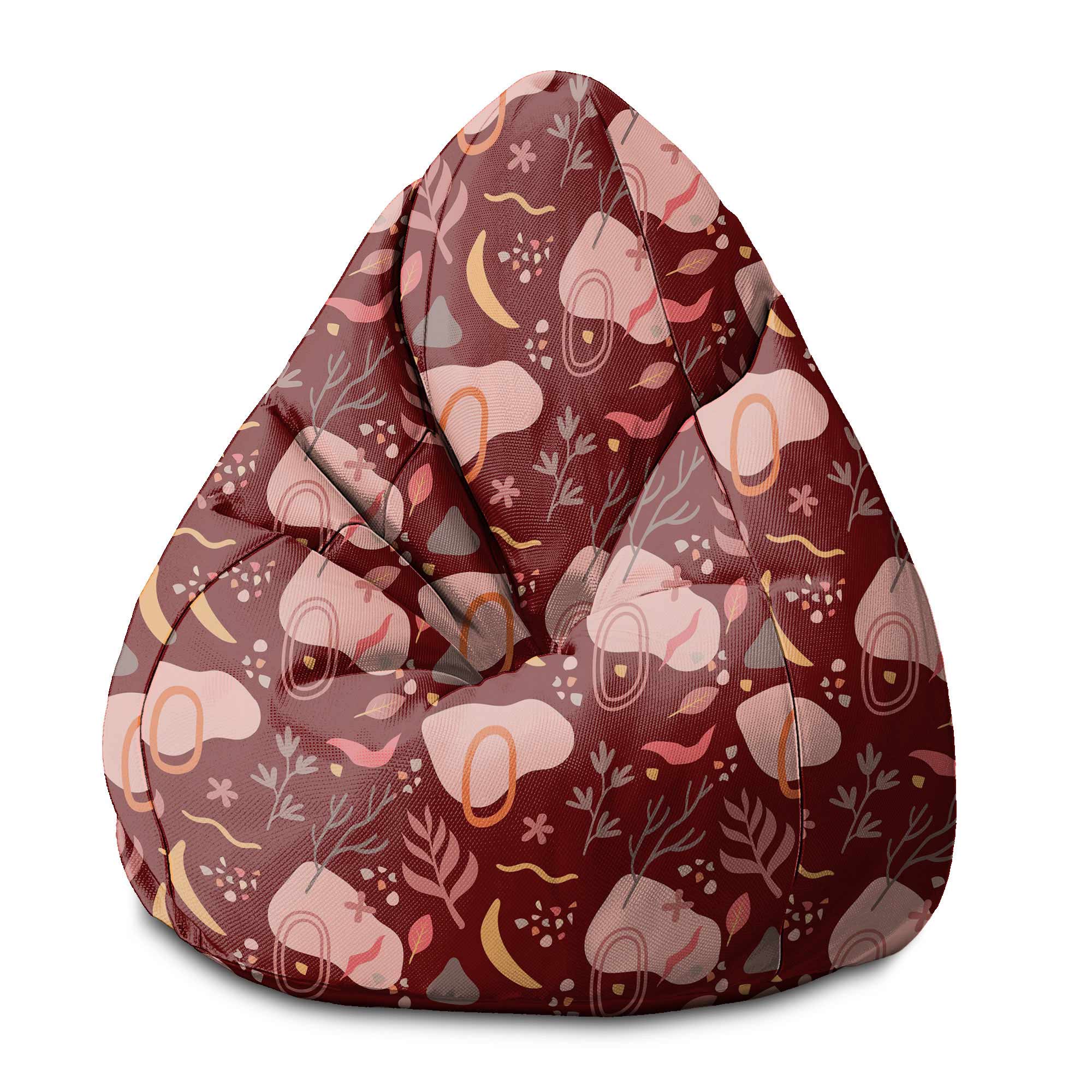 Puf Pearshape Abstract Nature-S-Velvet