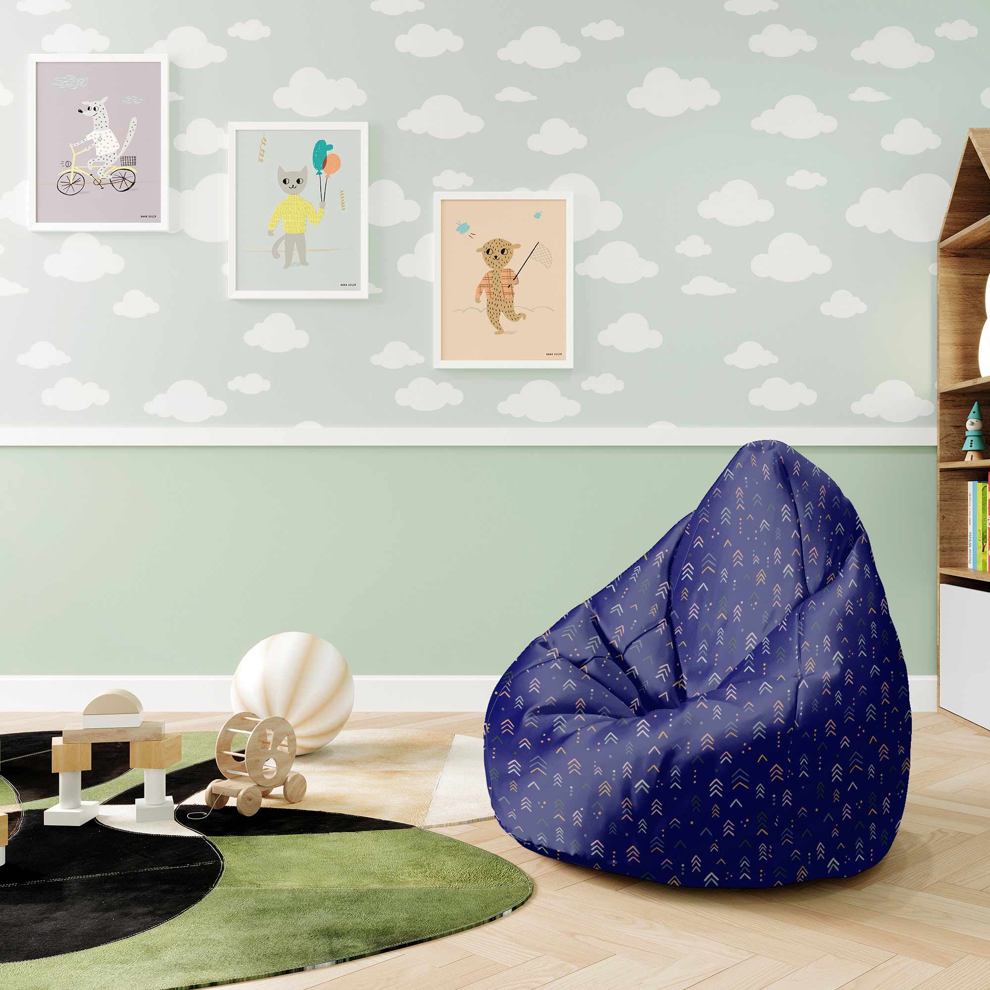Puf Pearshape Abstract Soft Shapes-S-Oxford
