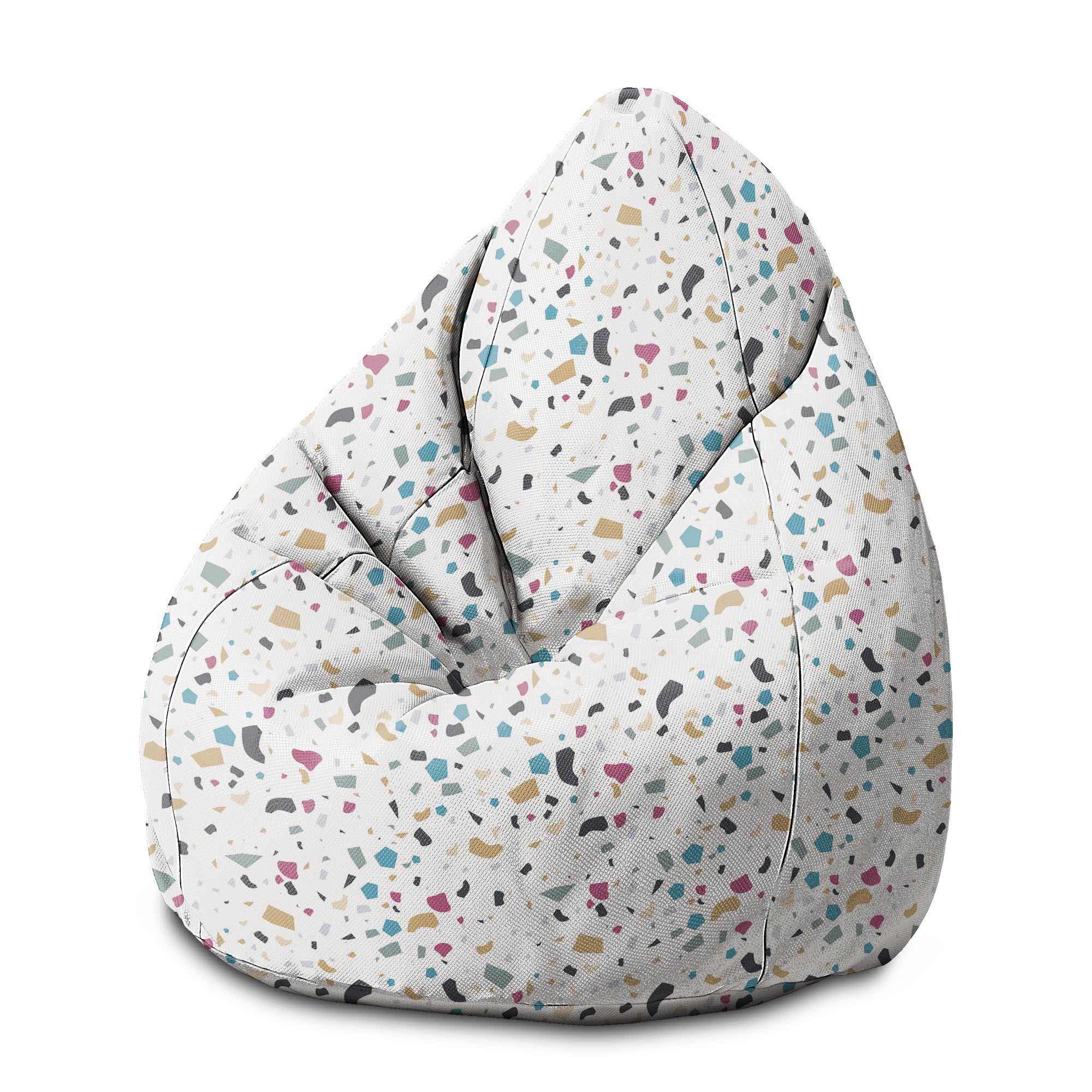 Puf Pearshape Barevný Terrazzo-M-Velvet