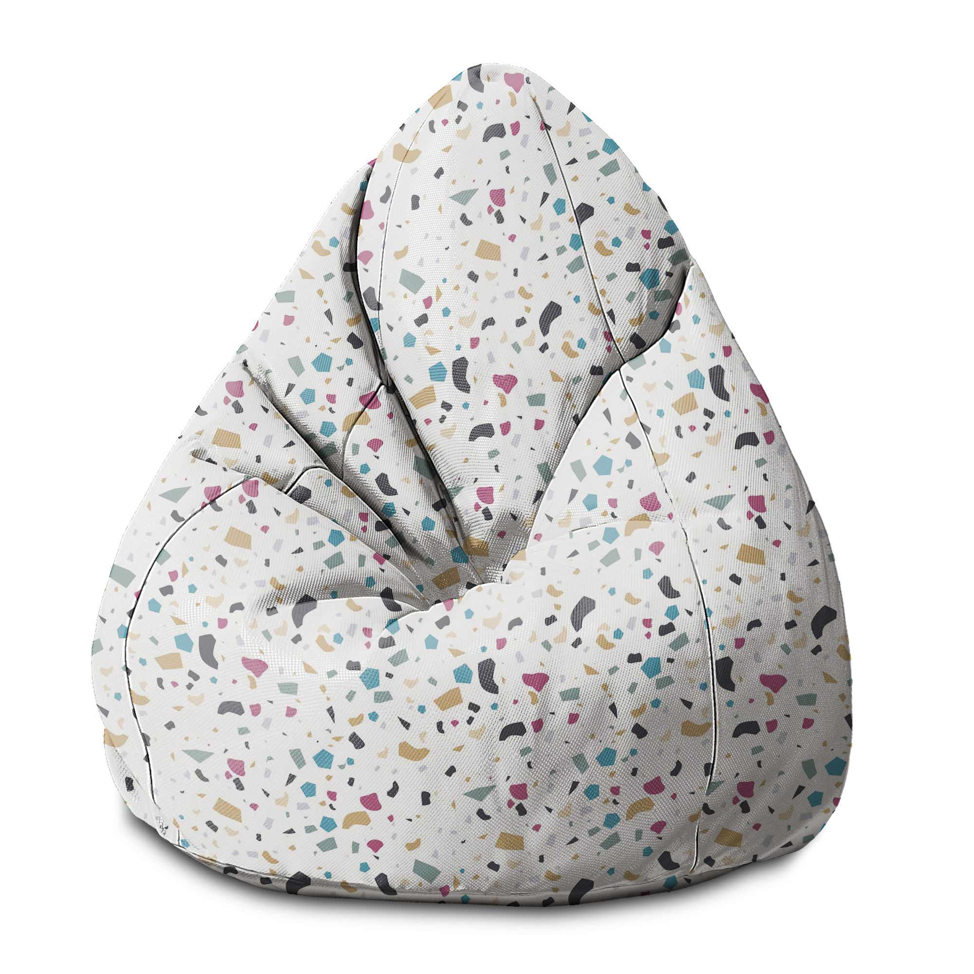 Puf Pearshape Bunter Terrazzo-S-Oxford