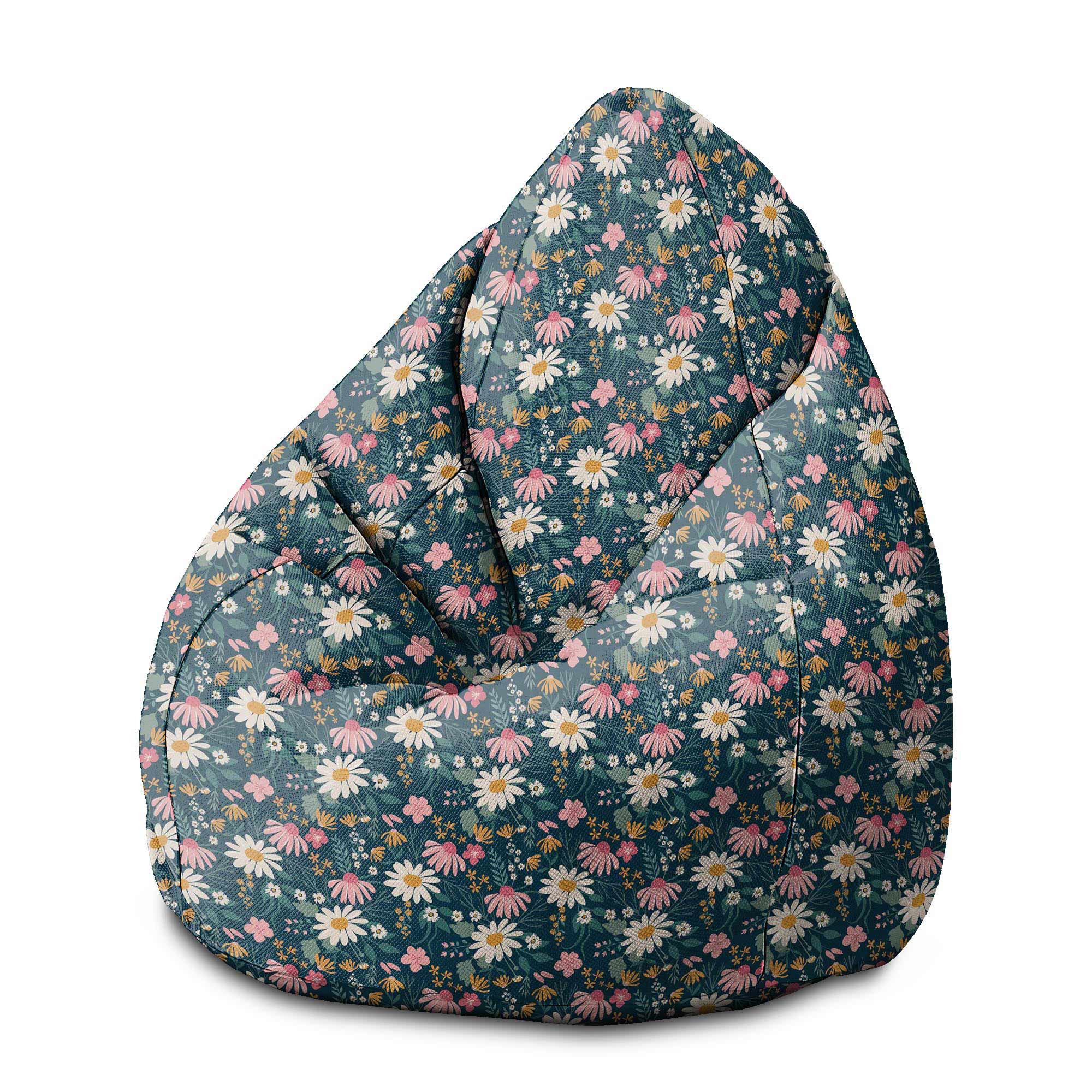 Puf Pearshape Daisy Meadow-M-Velvet