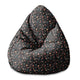 Puf Pearshape Tmavý Terrazzo-S-Velvet