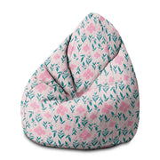 Puf Pearshape Delicate Pink Flowers-M-Velvet