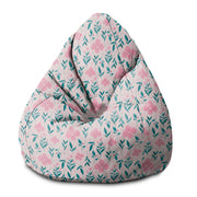 Puf Pearshape Delicate Pink Flowers-S-Velvet