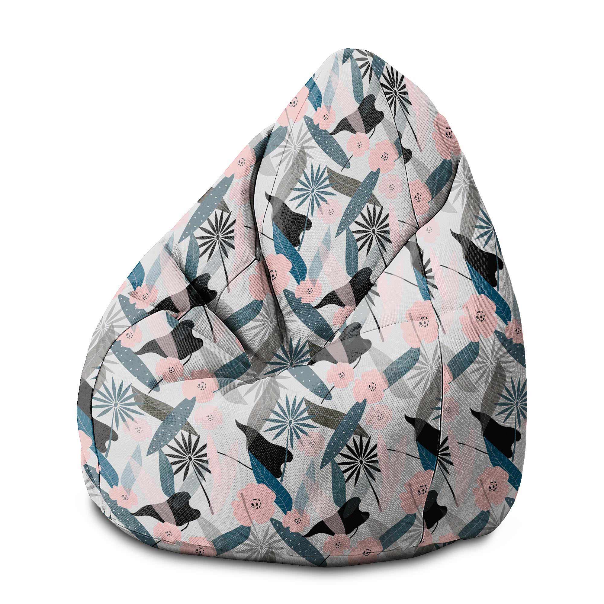 Puf Pearshape Early Morning Flowers-M-Velvet