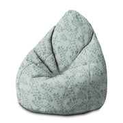 Puf Pearshape Flowers and Branches Pattern-M-Velvet