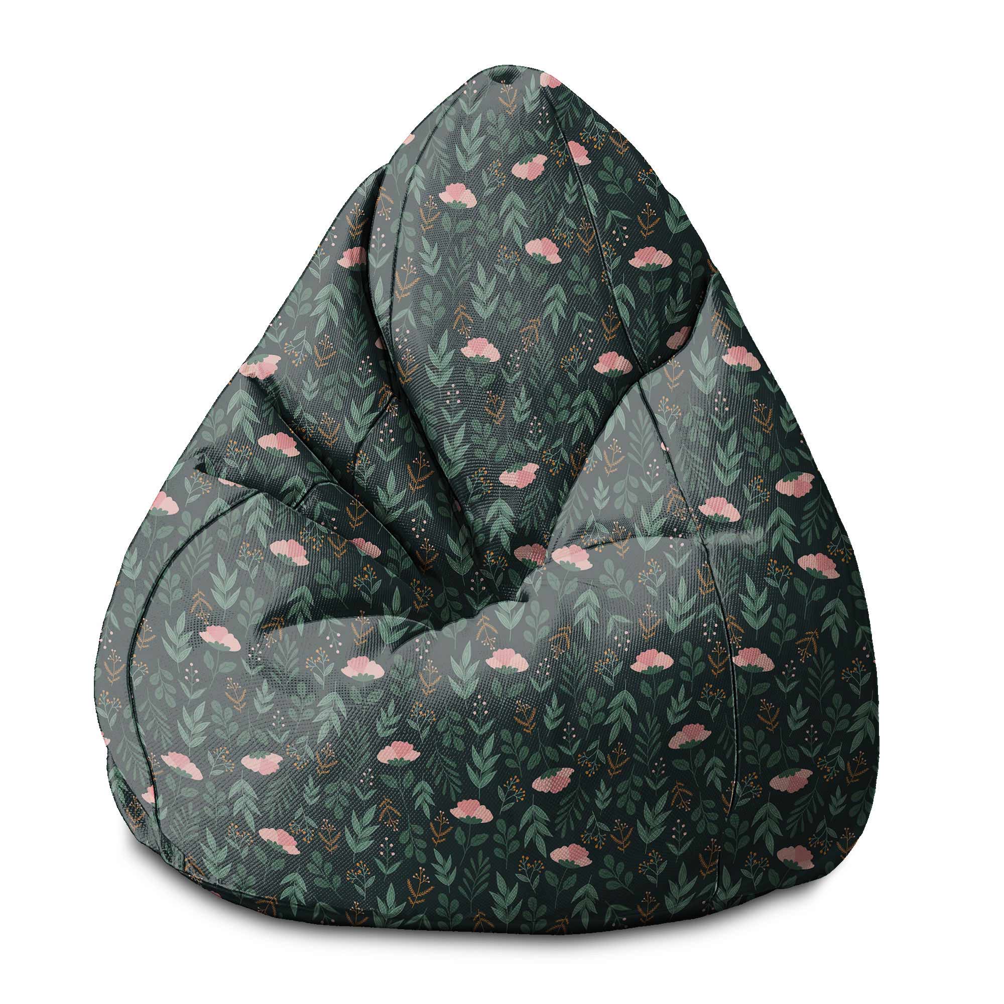 Puf Pearshape Garden Leaves