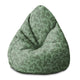 Pearshape Pouf Herbal Leaves Pattern-S-Oxford