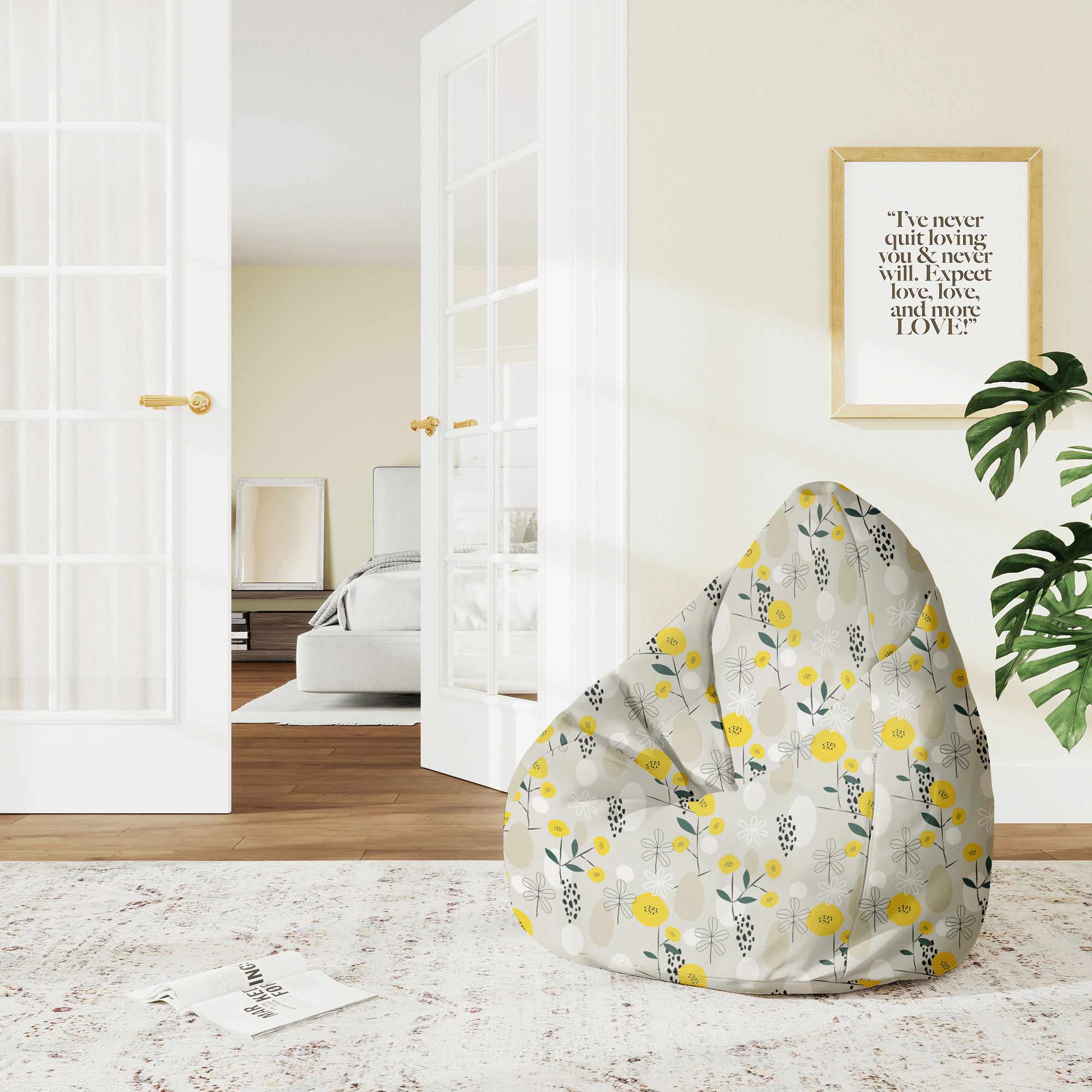 Puf Pearshape I Like Scandi-M-Oxford
