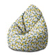 Puf Pearshape Lemon Flowers-M-Oxford