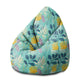 Puf Pearshape Abstraktné exotické-M-Zamat