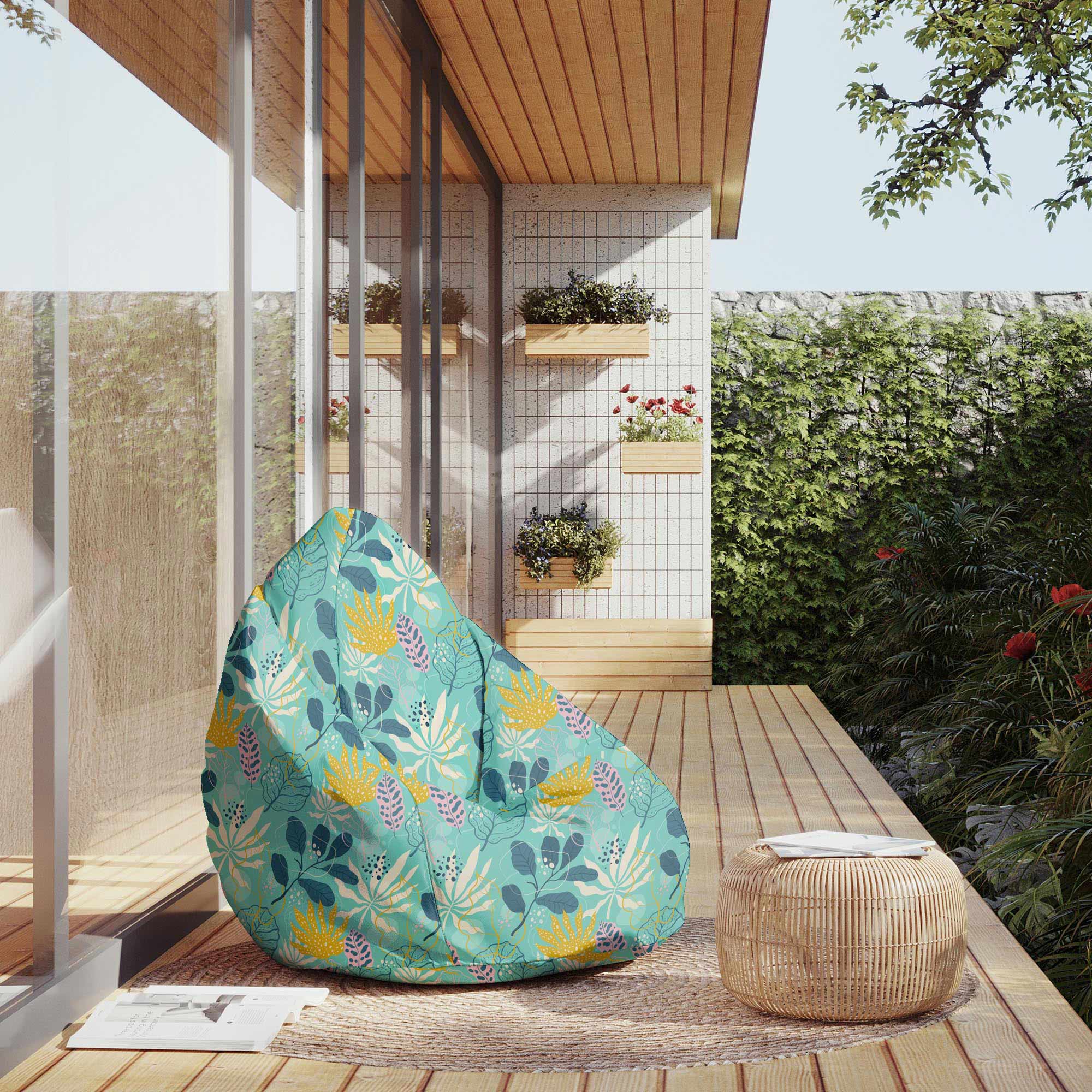 Puf Pearshape Abstract Exotic-M-Velvet