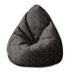 Puf Pearshape Abstract Design-S-Velvet