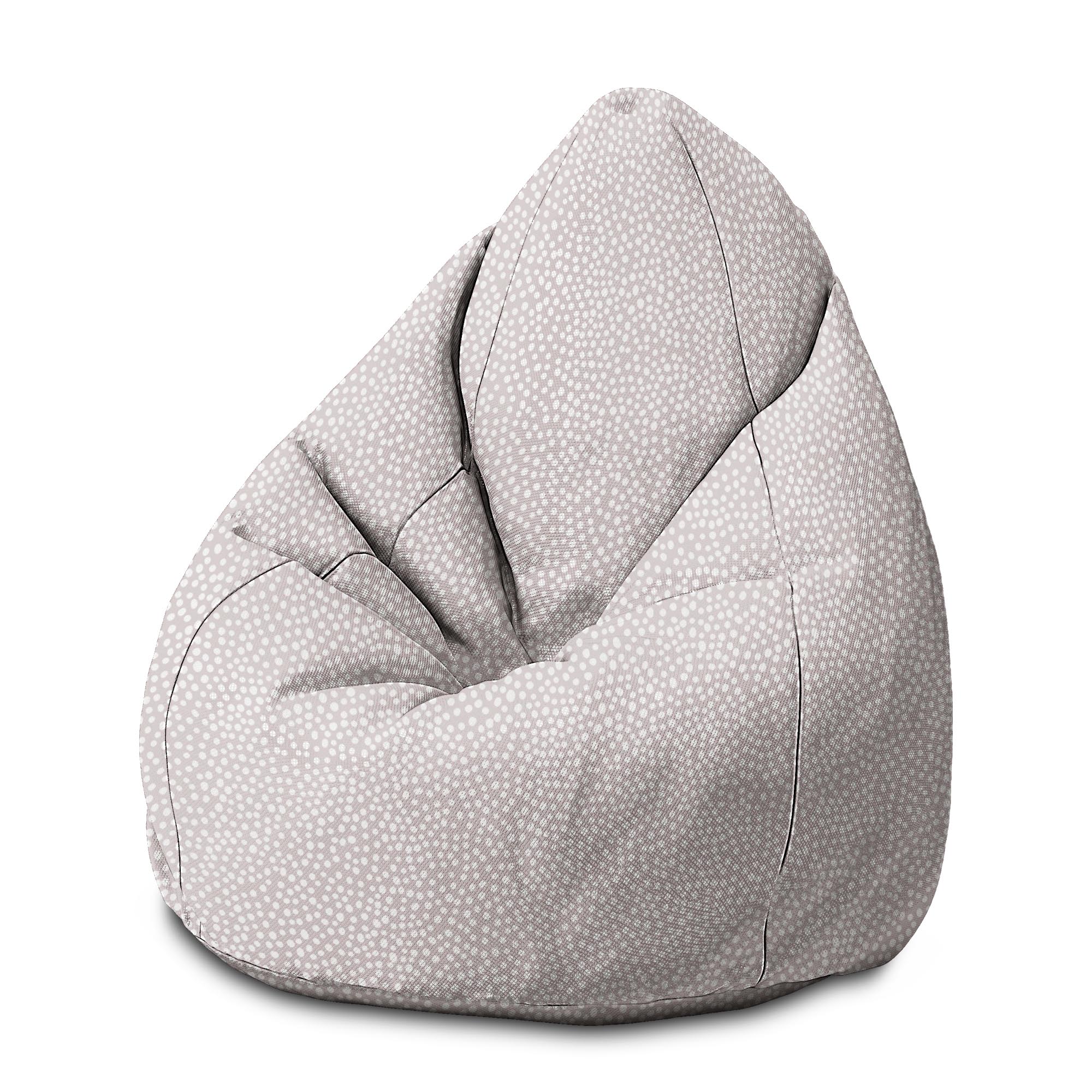 Pearshape Pouf Abstract Earth Dots-M-Oxford
