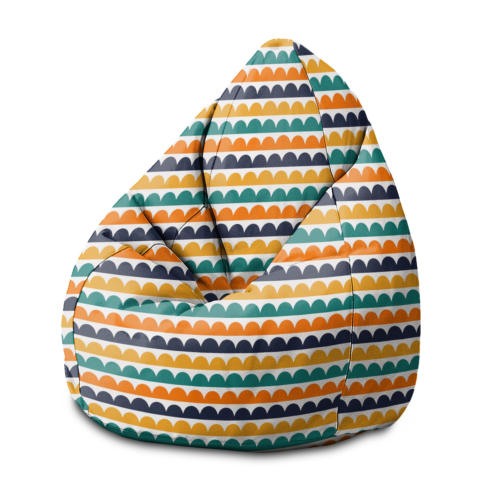 Puf Pearshape Abstract Half Dots-M-Velvet